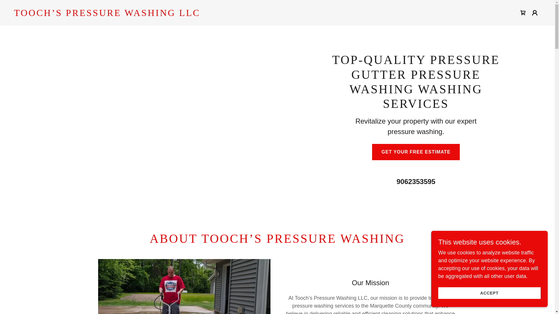 website screenshot of https://toochspressurewashing.shop/
