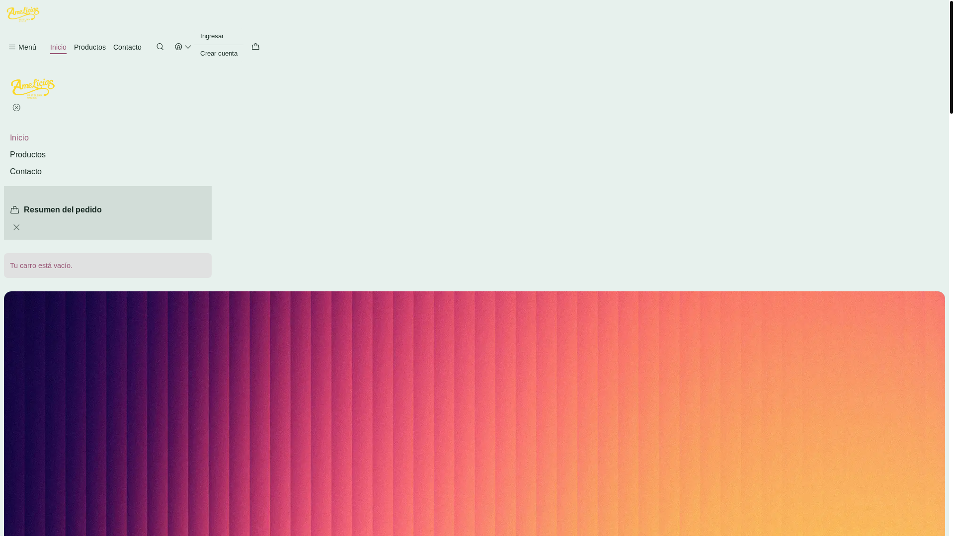 website screenshot of https://amelicias.cl/