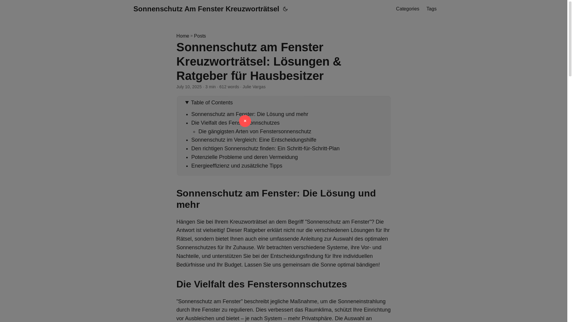 website screenshot of https://sonnenschutz-am-fenster-kreuzwortratsel.pages.dev/