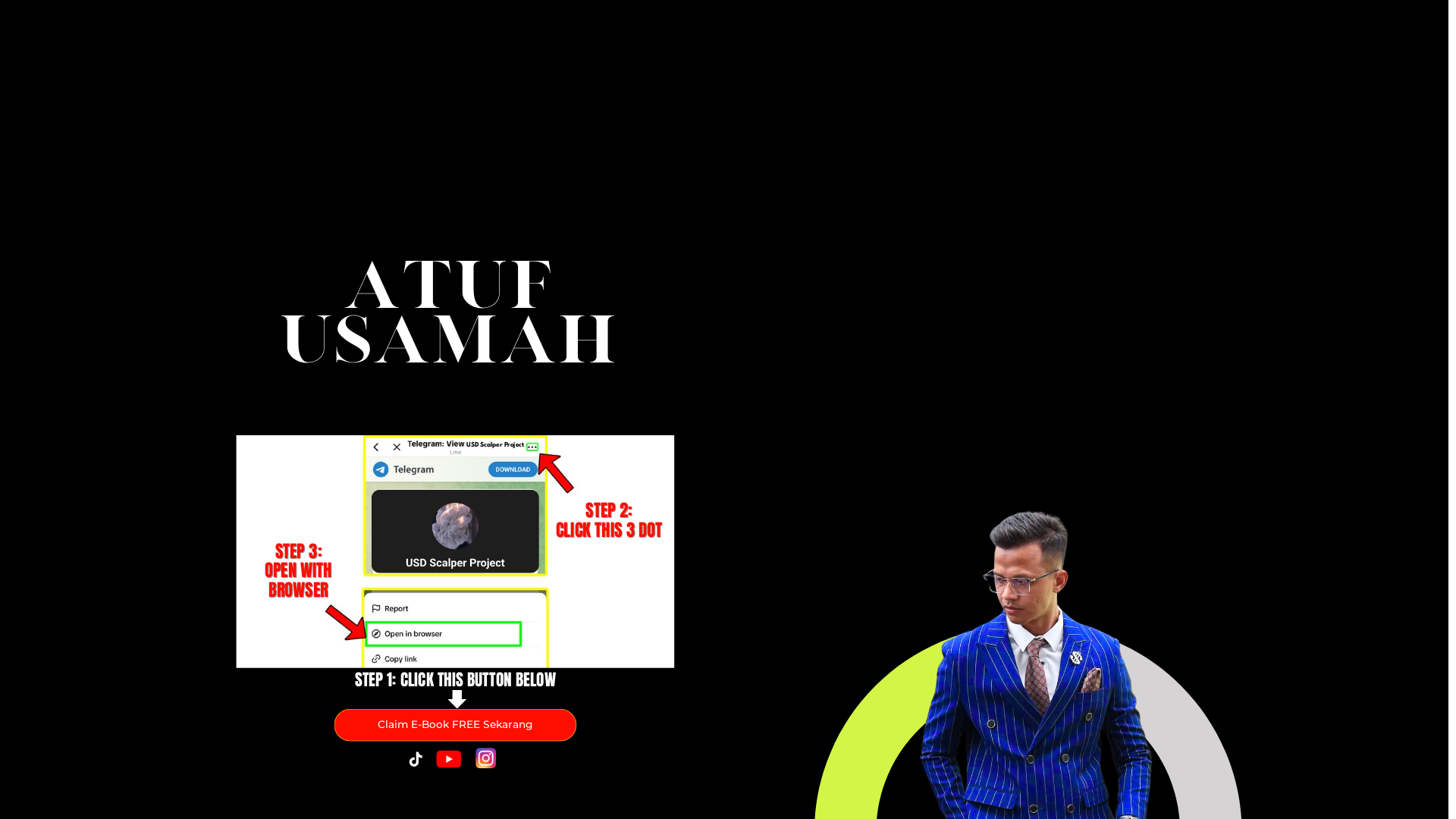 website screenshot of https://atufusamah.com/