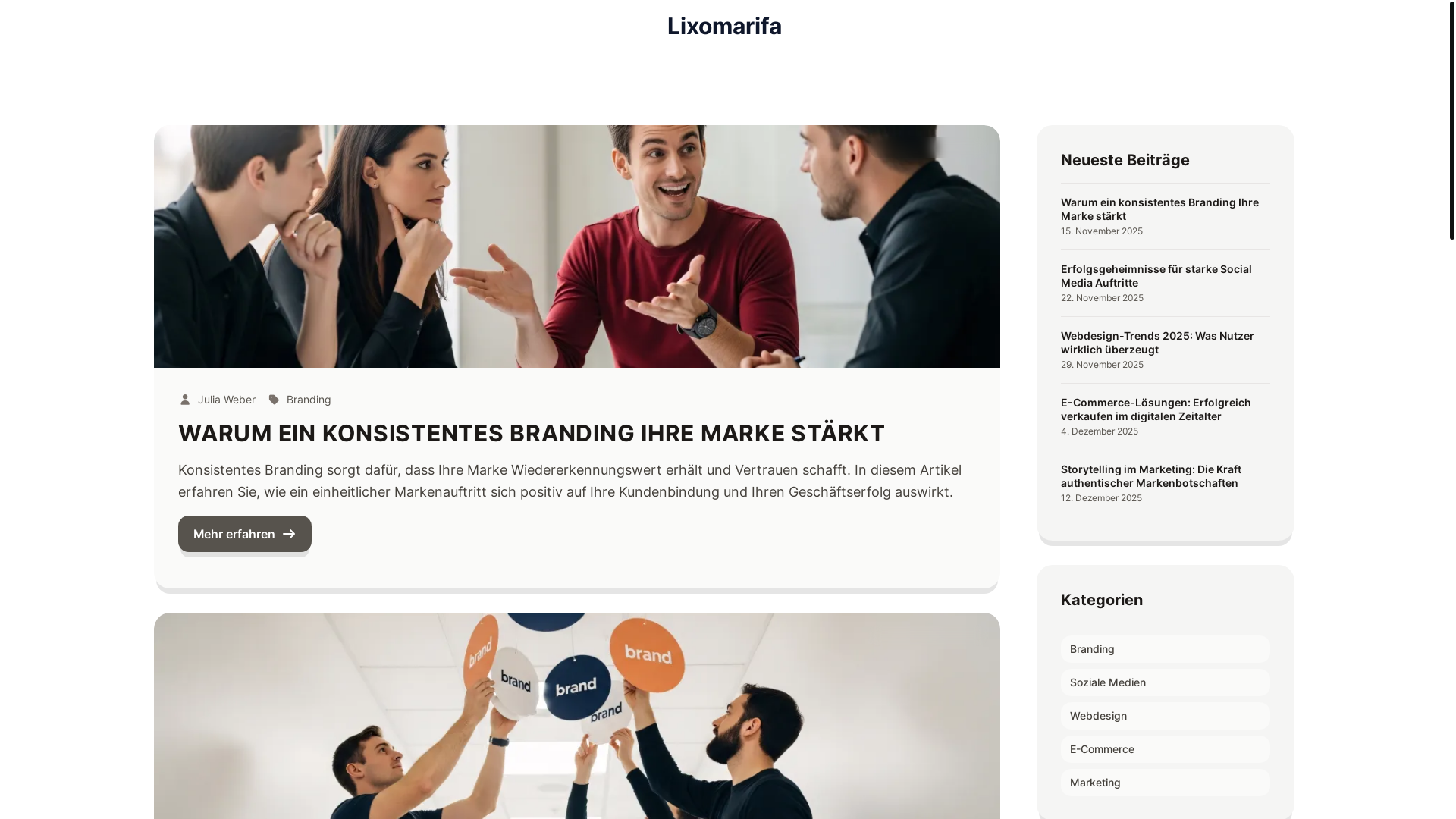 website screenshot of https://lixomarifa.com/
