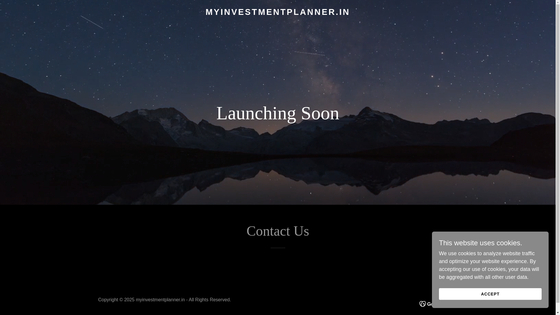 website screenshot of https://myinvestmentplanner.in/