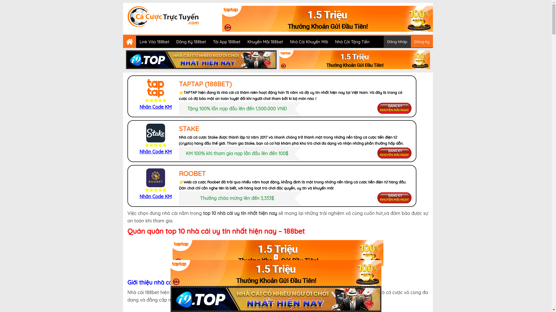 website screenshot of https://cacuoctructuyenvn.click/