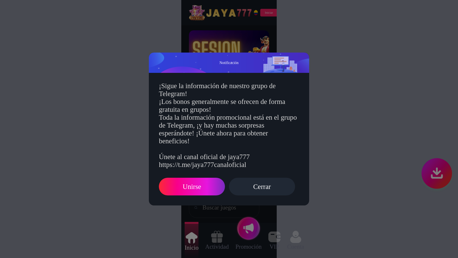 website screenshot of https://jaya998.com/