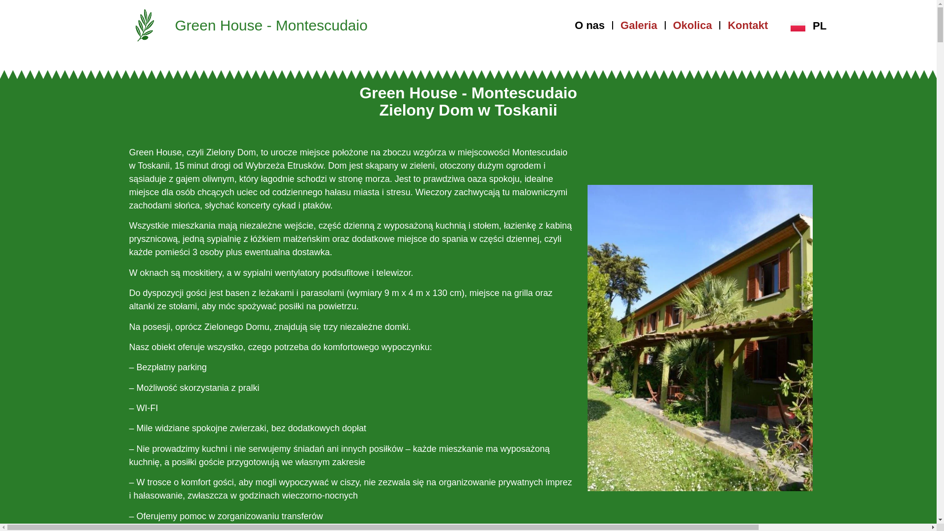 website screenshot of https://greenhousemontescudaio.pl/