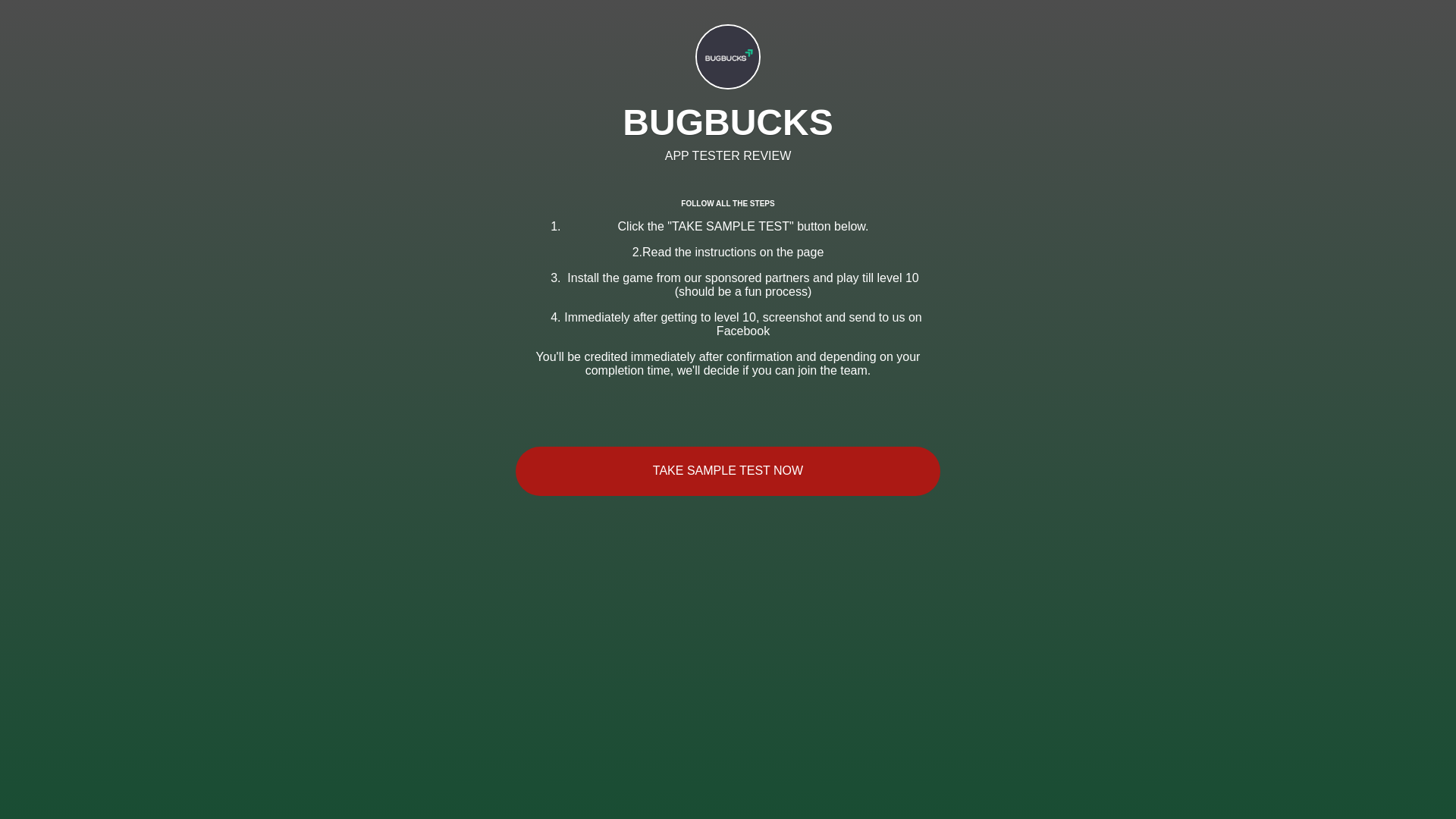 website screenshot of https://bugbucks.xyz/