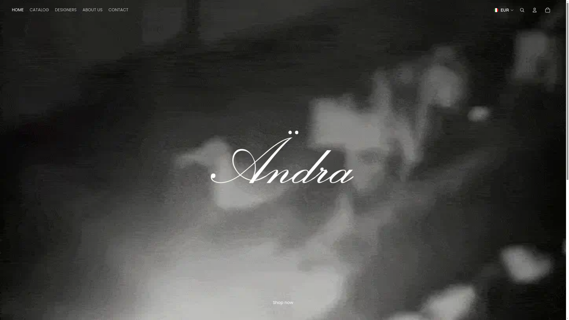 website screenshot of https://andrastudios.co/