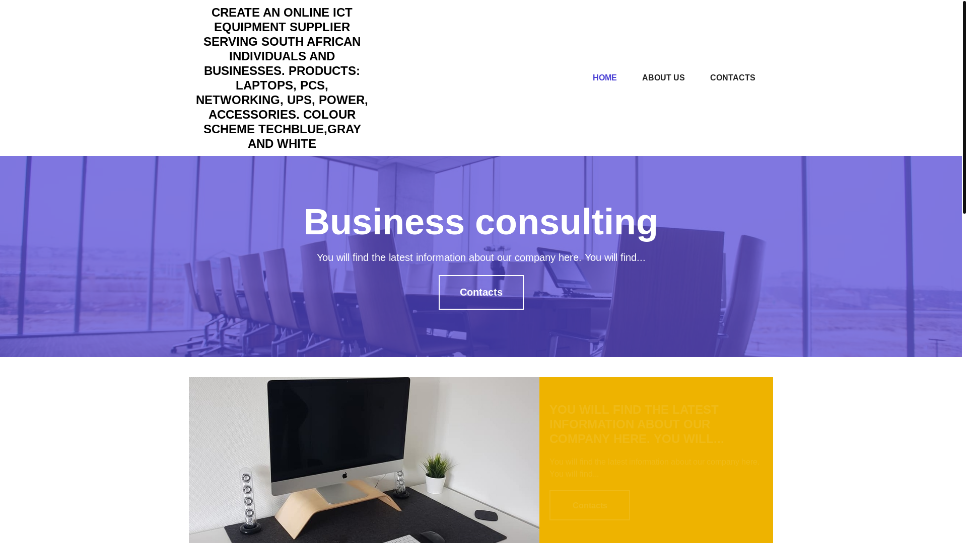 website screenshot of https://senqtech.co.za/
