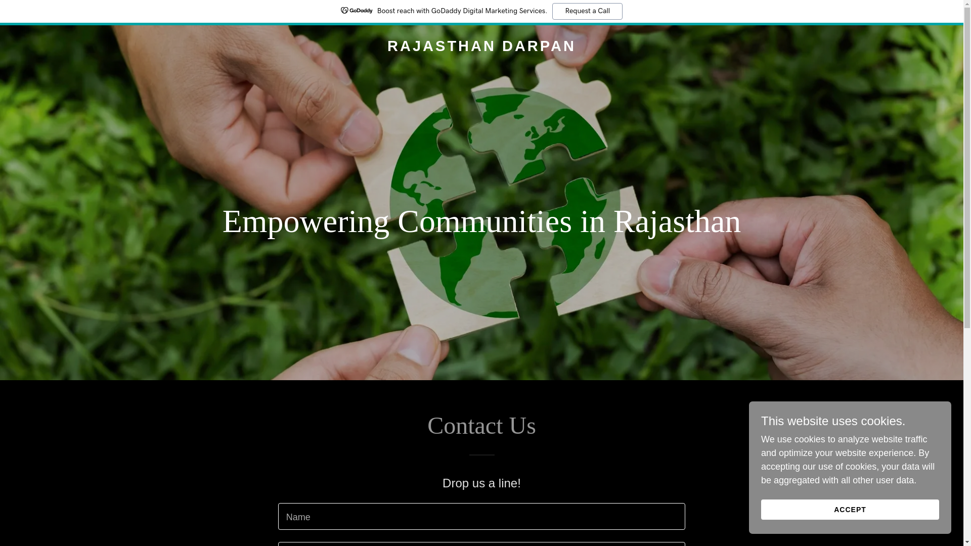 website screenshot of https://rajasthandarpan.org/