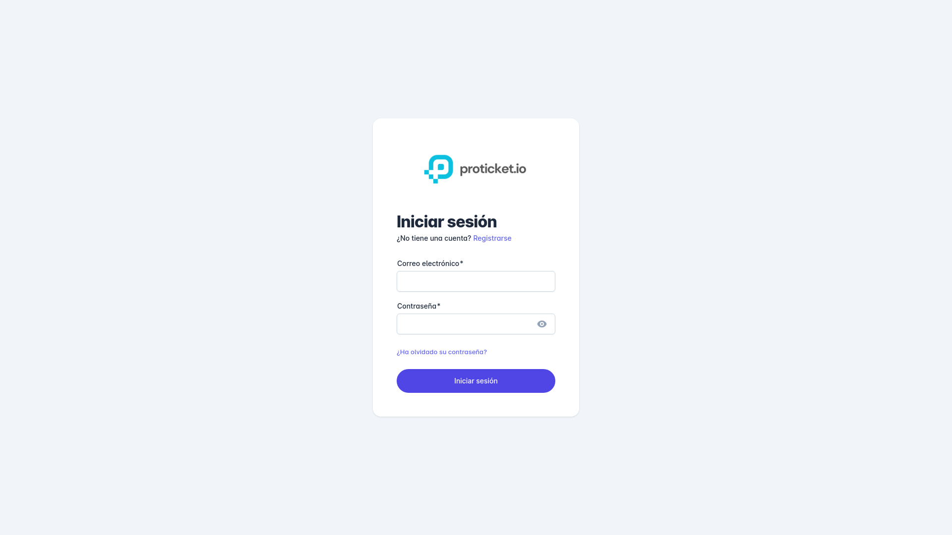 website screenshot of https://proticket-admin-panel-webapp.pages.dev/