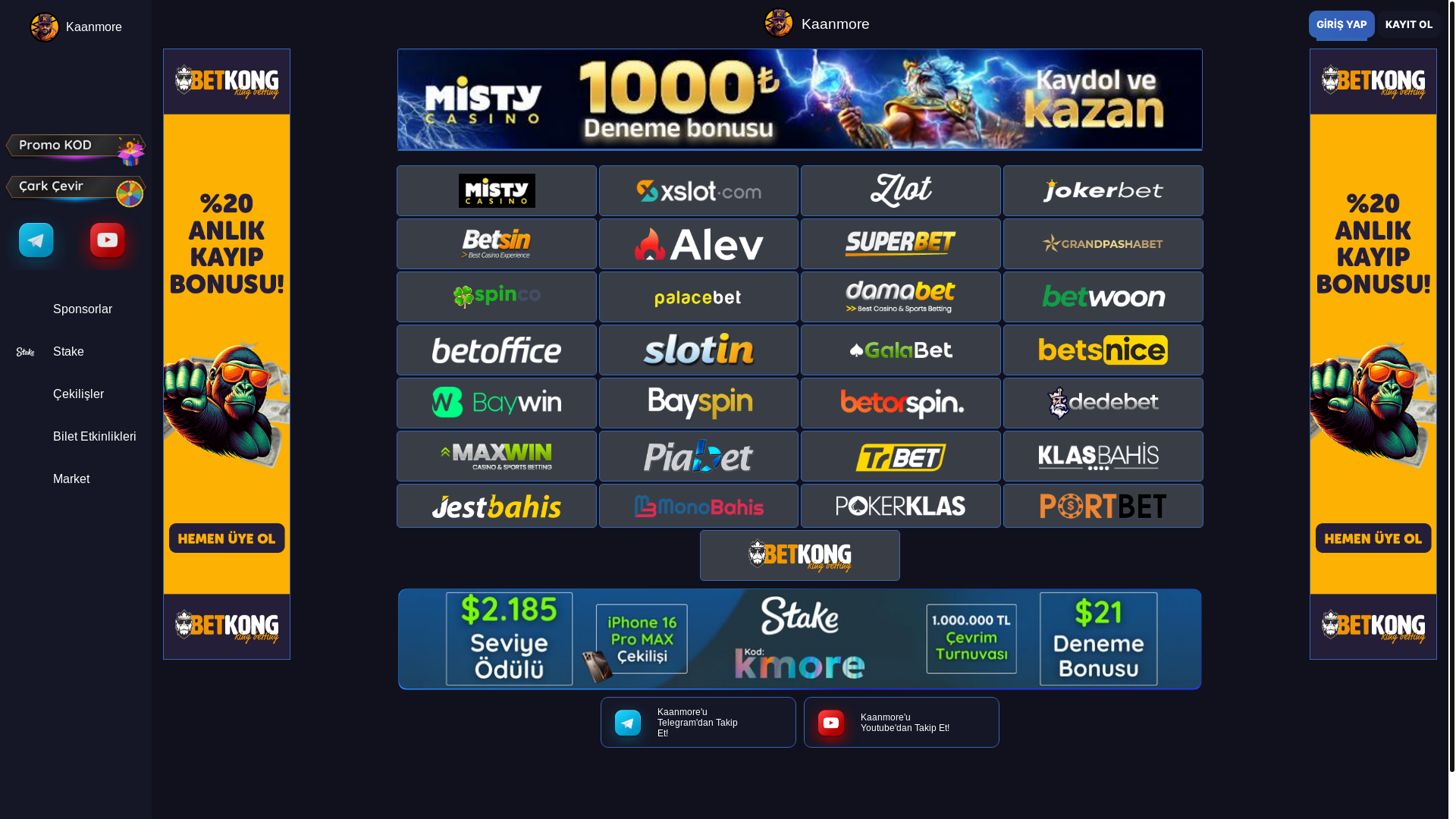 website screenshot of https://kaanmore24.com/