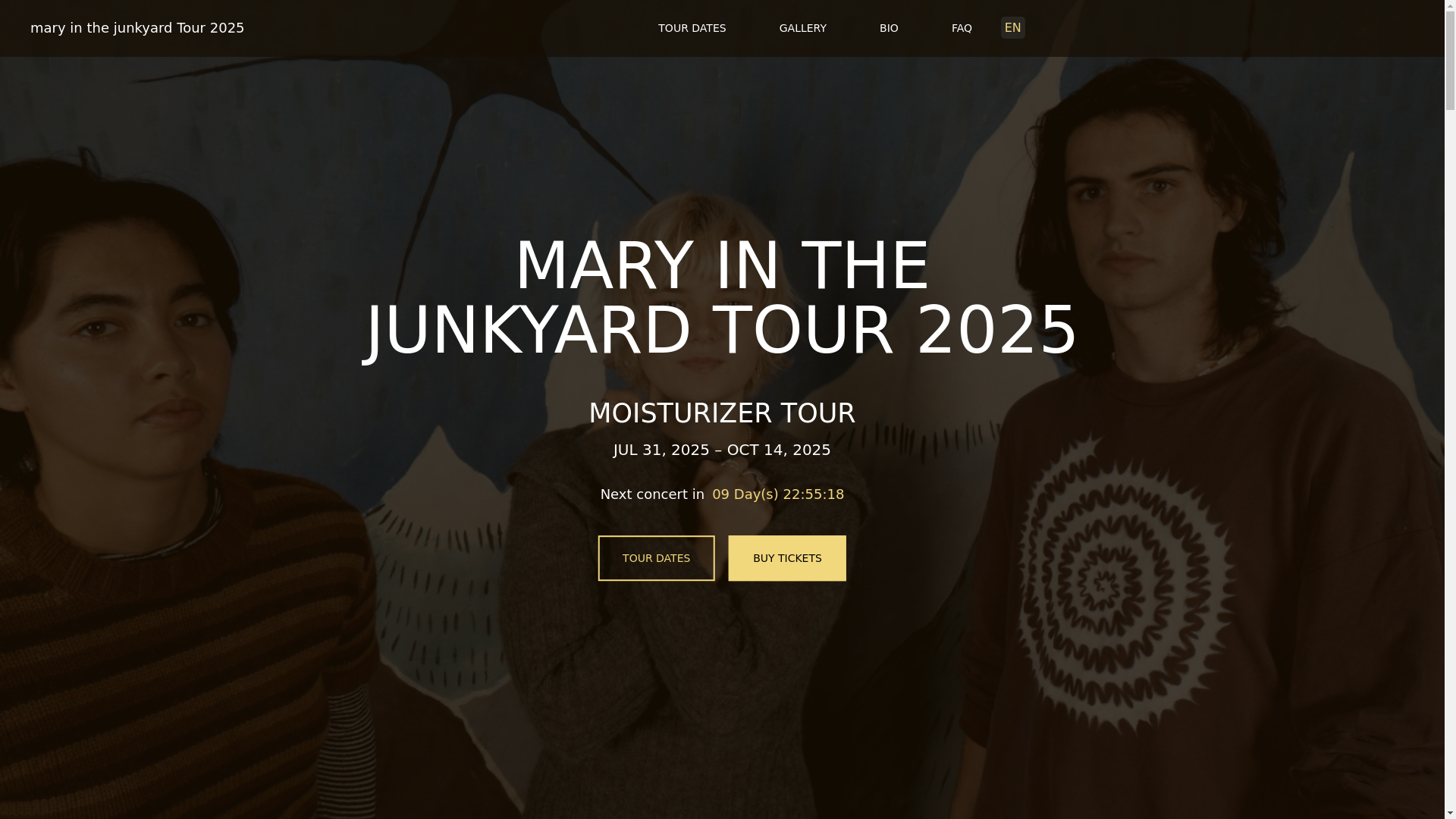 website screenshot of https://maryinthejunkyardtour-com-github-io.pages.dev/