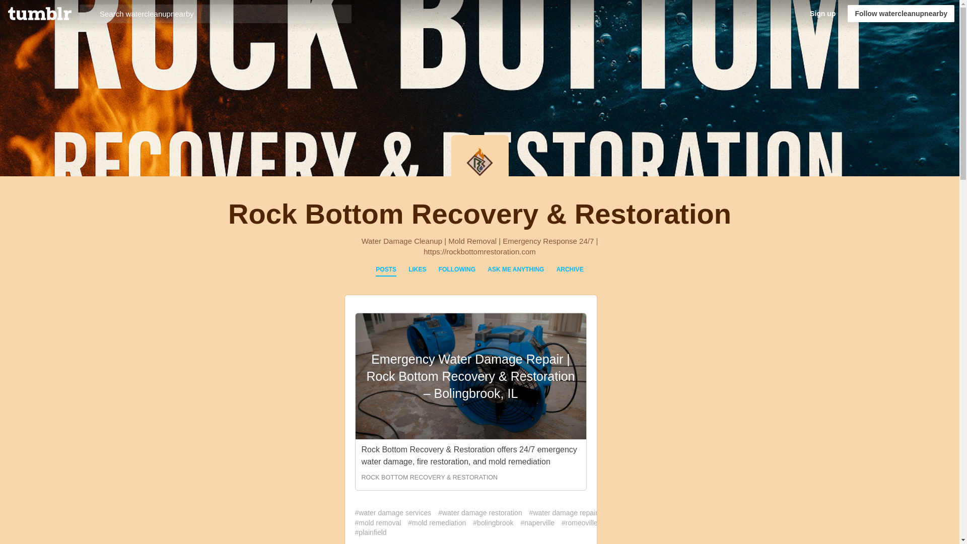 website screenshot of https://watercleanupnearby.blog/