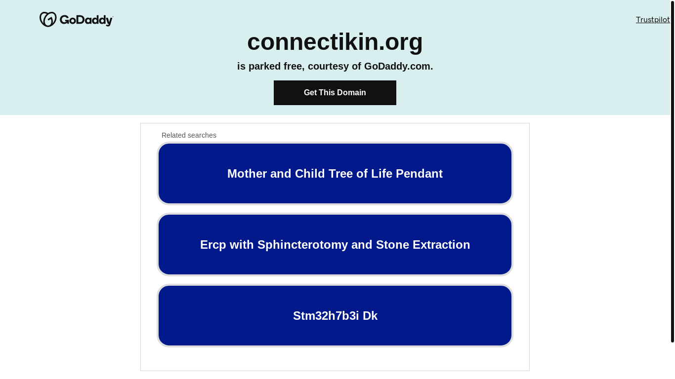 website screenshot of https://connectikin.org/