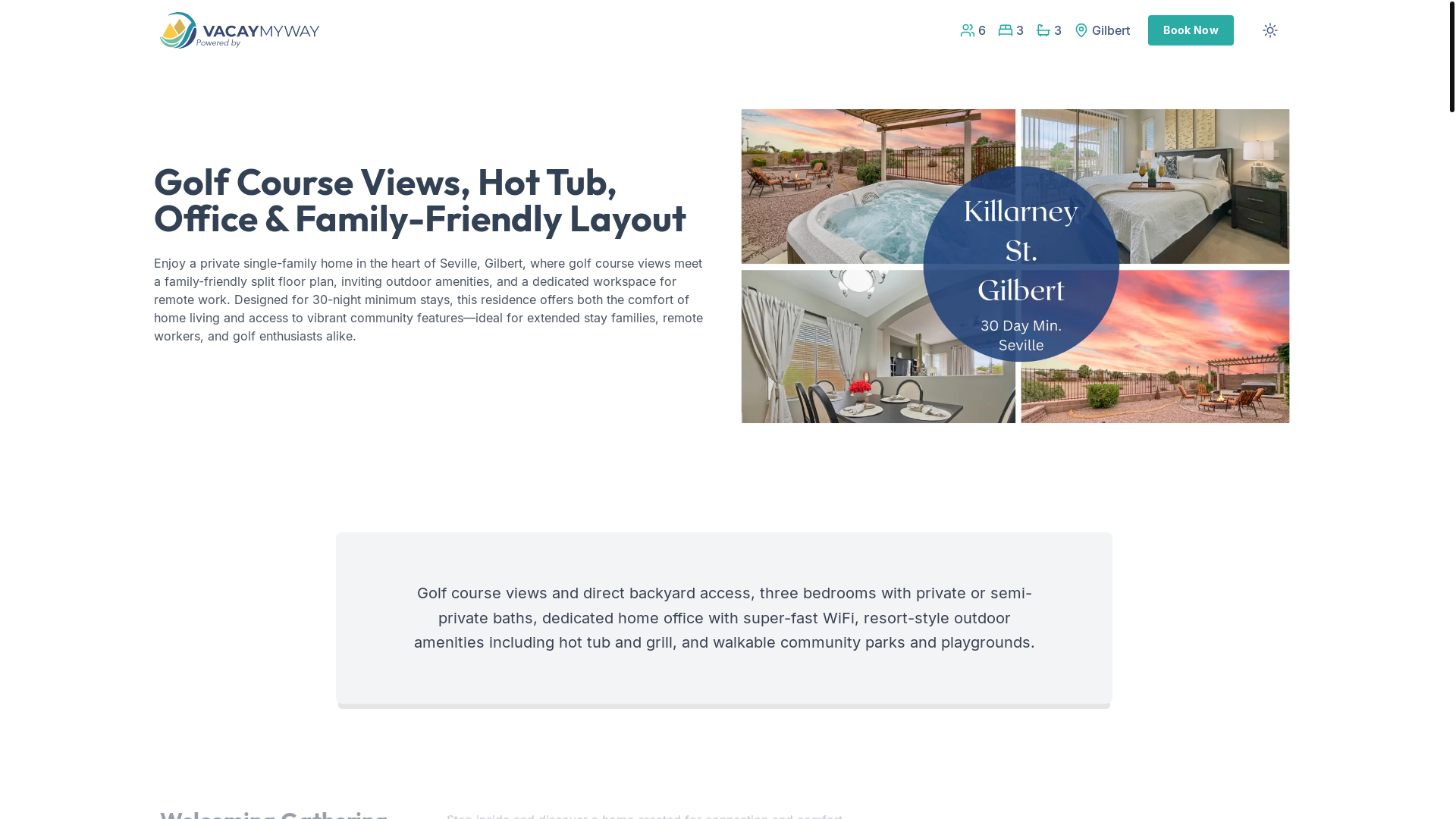 website screenshot of https://tranquilgilbert.house/