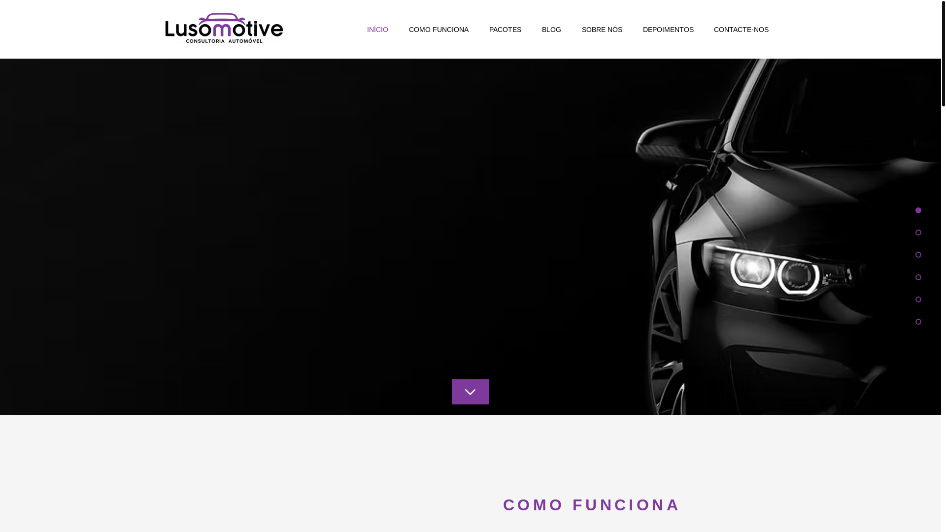 website screenshot of https://lusomotive.com/