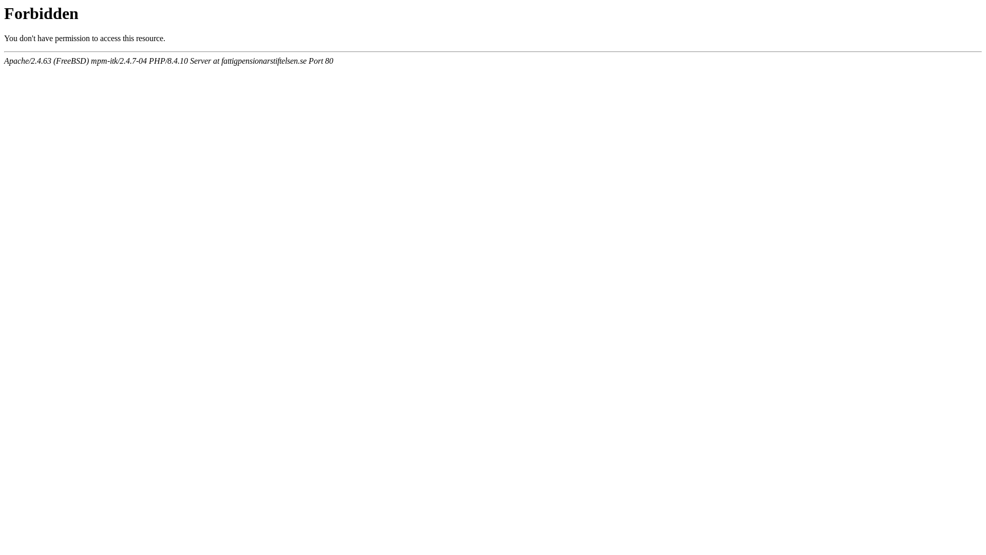 website screenshot of https://fattigpensionarstiftelsen.se/
