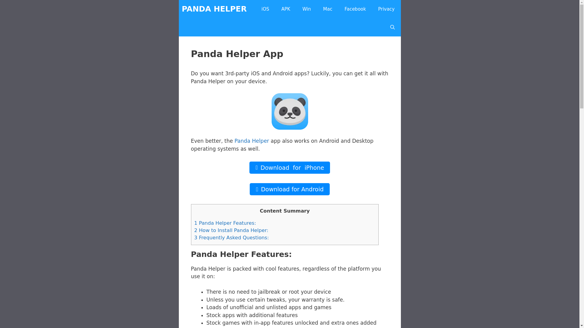 website screenshot of https://pandahelper.pages.dev/