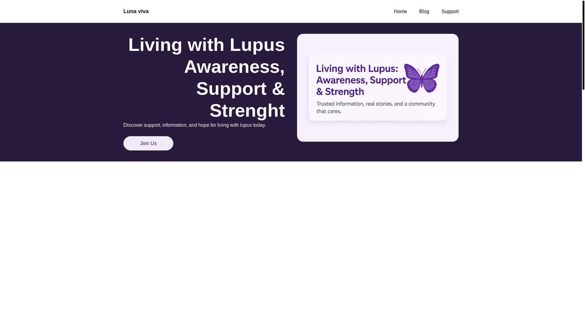 website screenshot of https://brave-with-lupus.org/