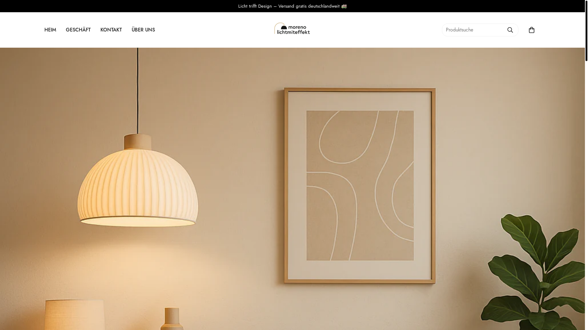 website screenshot of https://morenolichtmiteffekt.com/