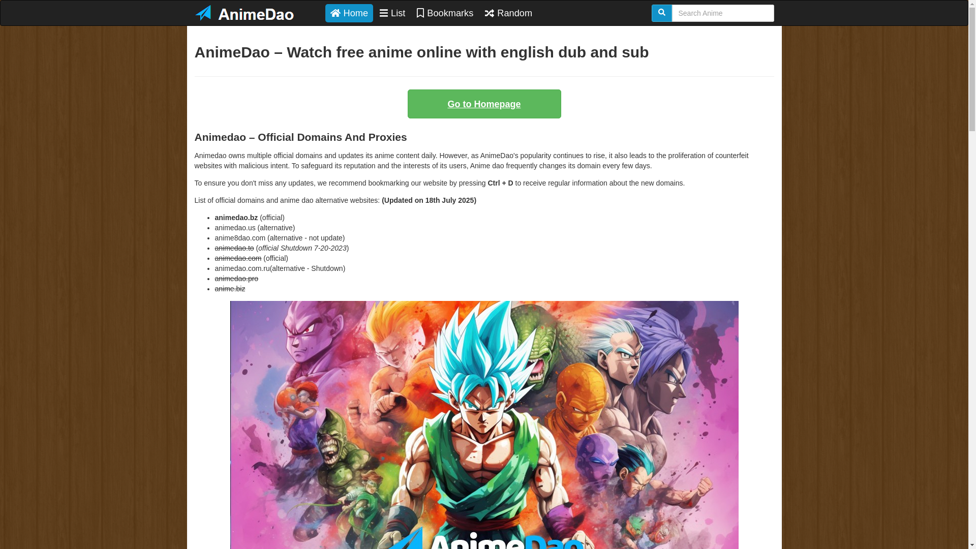 website screenshot of https://animedao-watch.pages.dev/