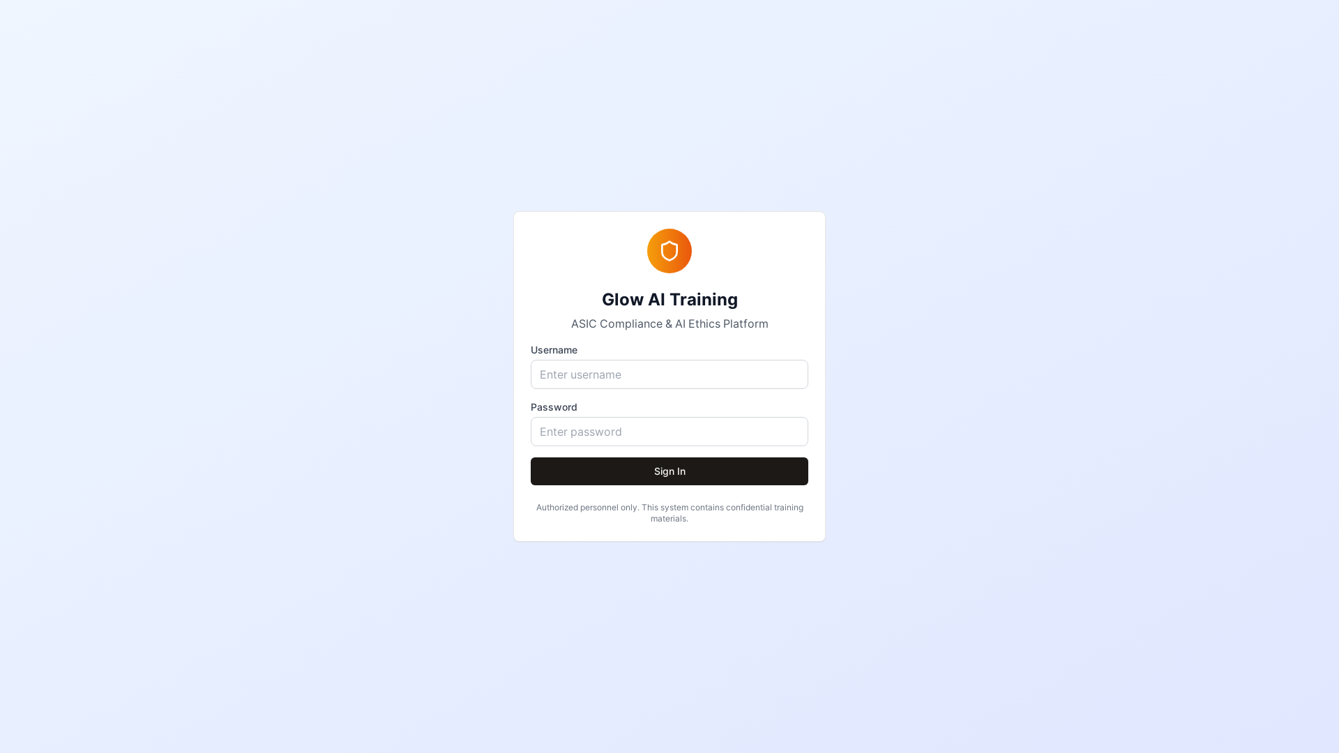 website screenshot of https://glowtraining.courses/