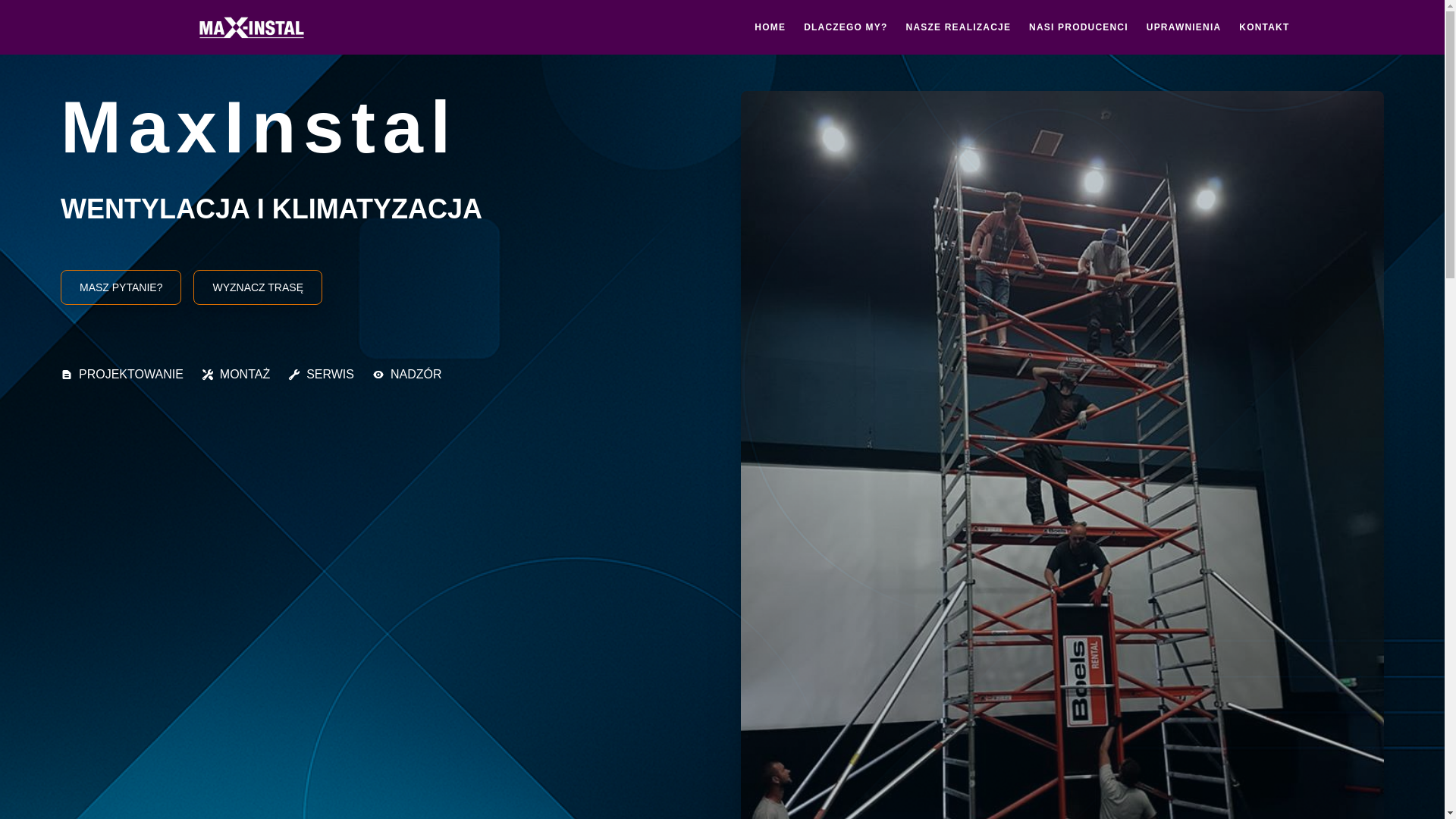 website screenshot of https://new-maxinstal.pl/