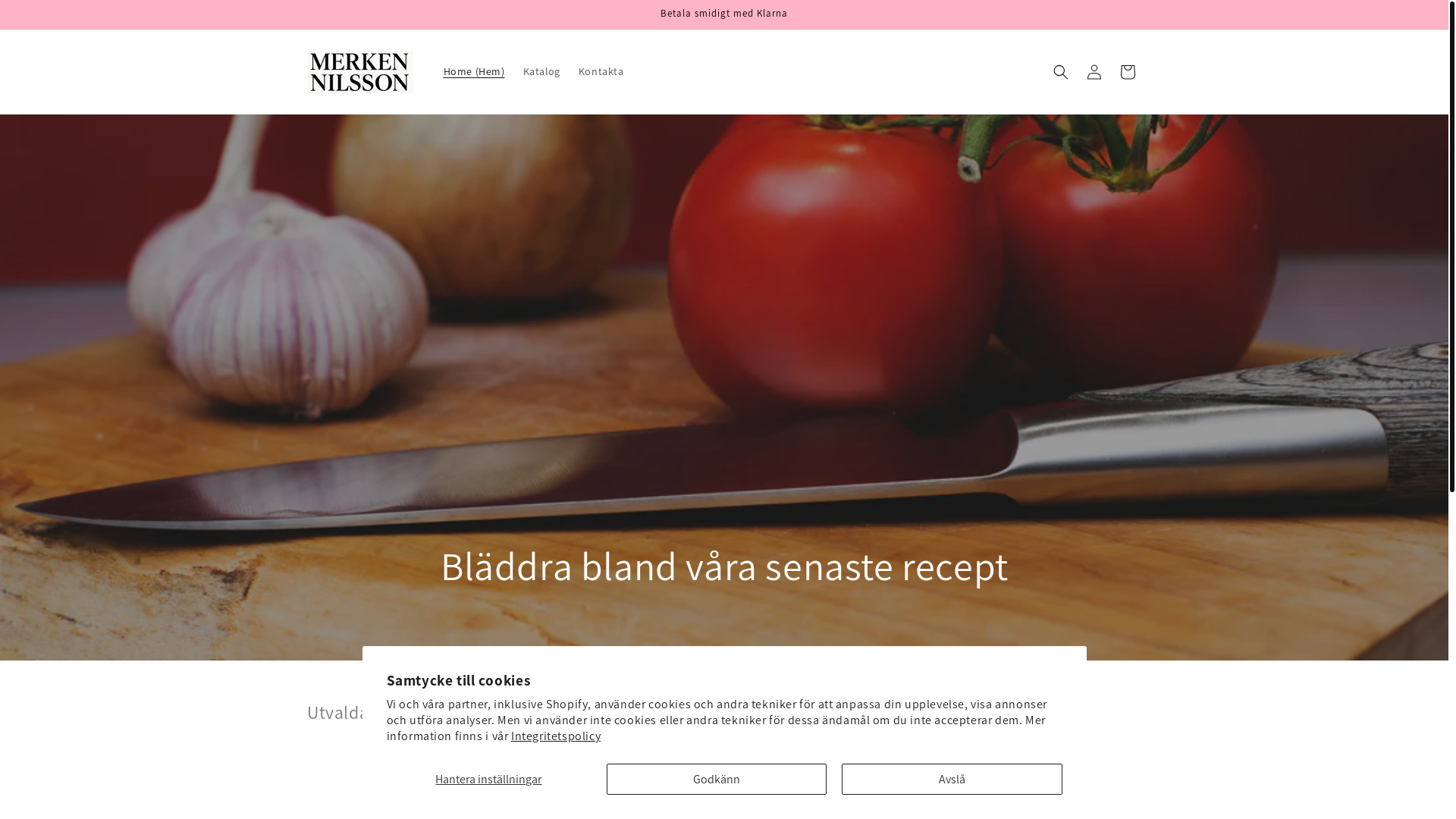 website screenshot of https://merkennilsson.com/