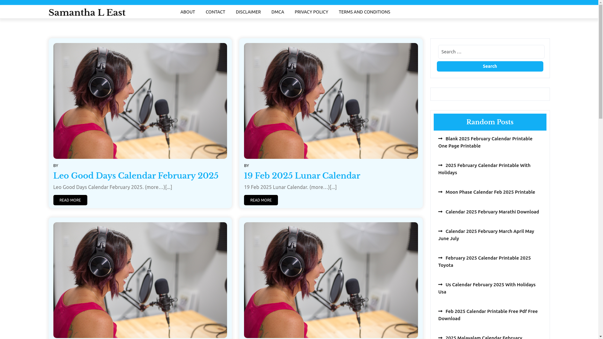 website screenshot of https://samanthaleast.pages.dev/