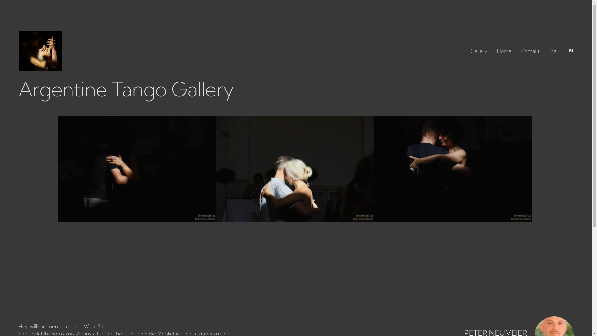 website screenshot of https://argentinetangogallery.at/