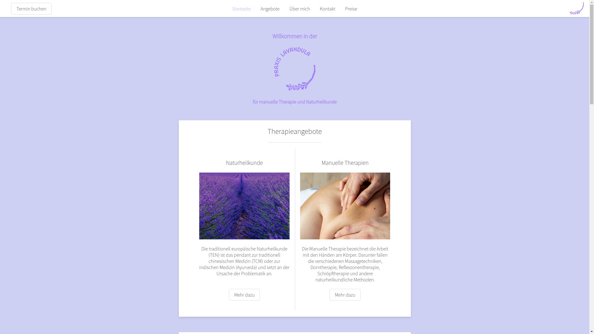website screenshot of https://lavandula.pages.dev/