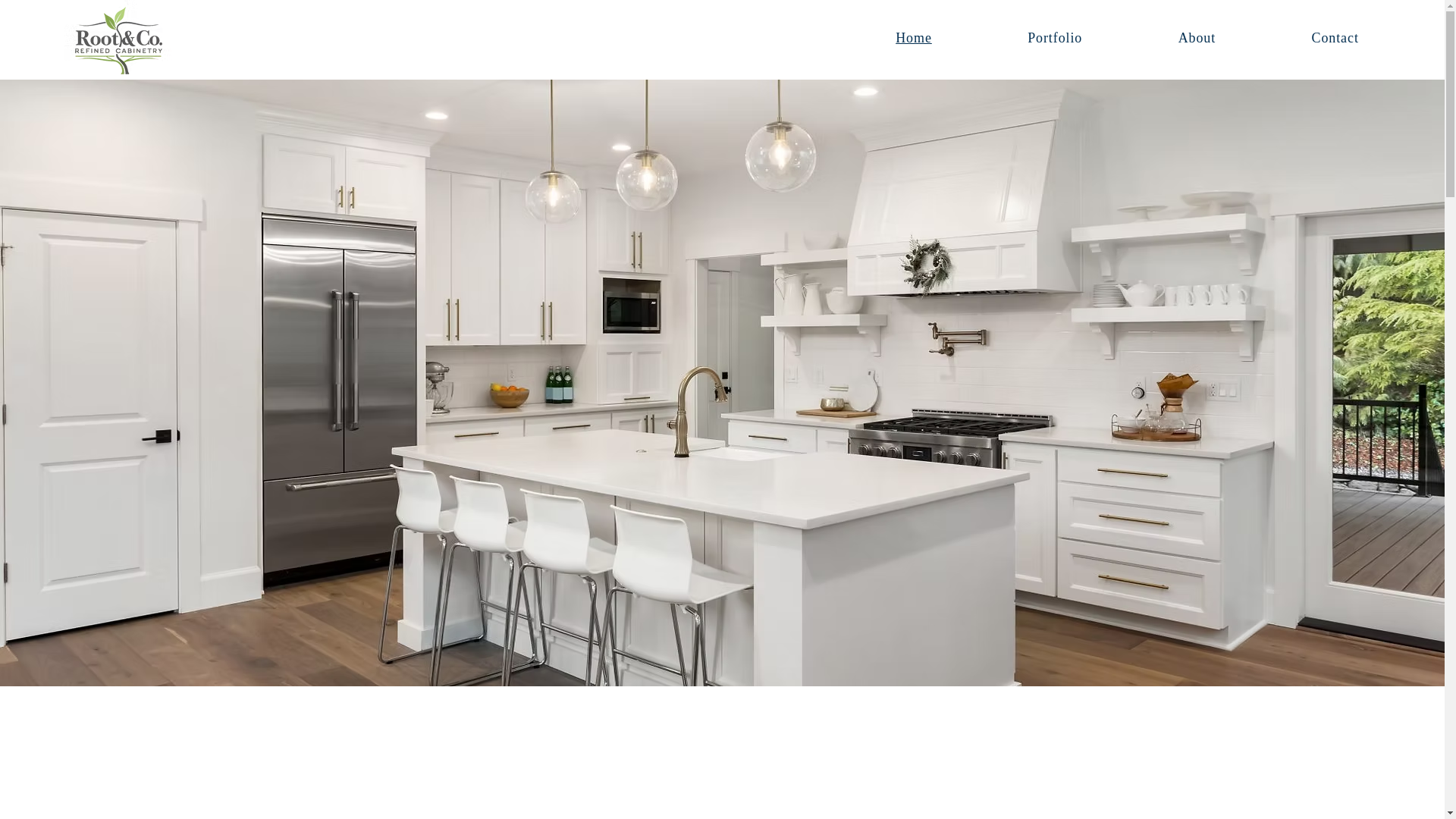 website screenshot of https://rootcabinets.com/