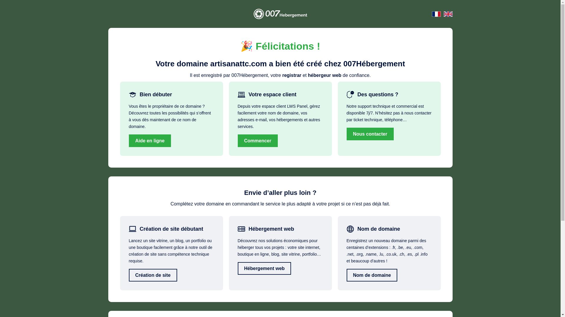 website screenshot of https://artisanattc.com/