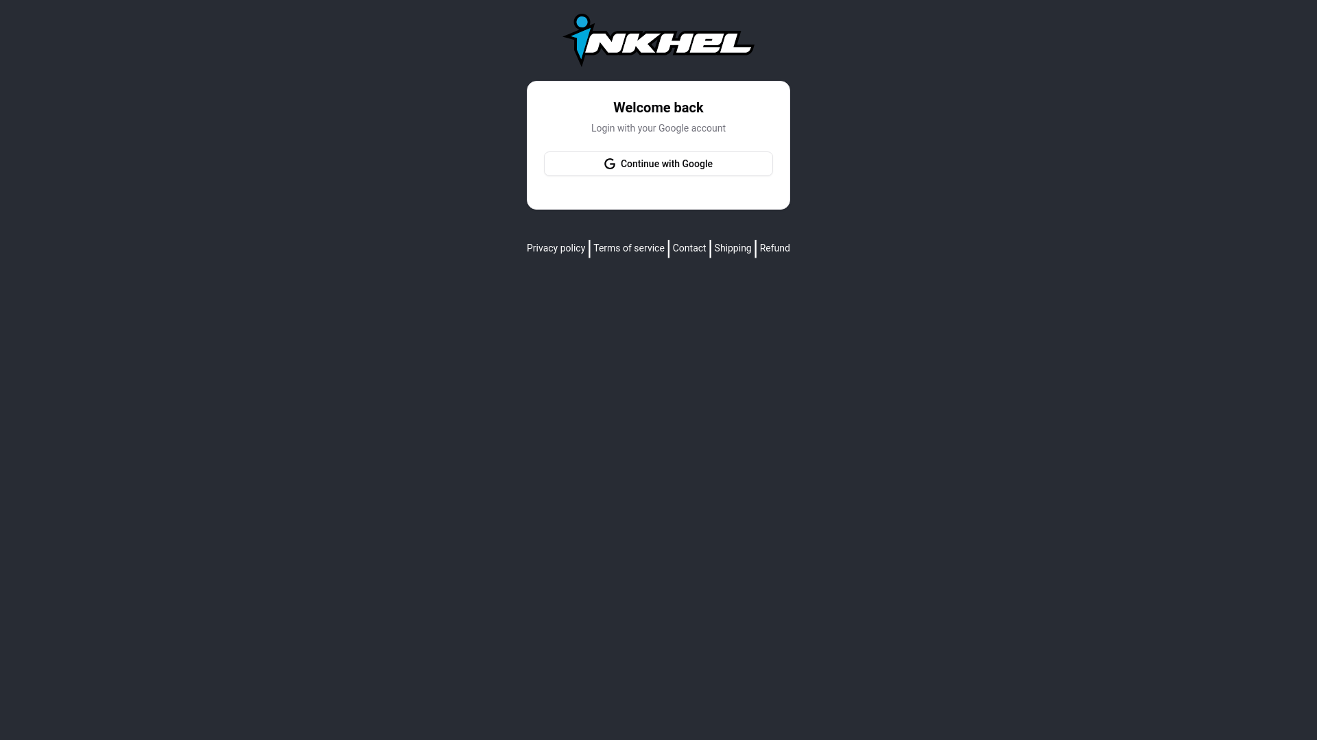 website screenshot of https://inkhel-accounts.pages.dev/