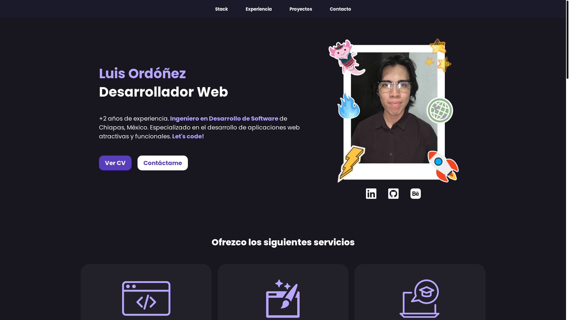 website screenshot of https://luishernandez.digital/