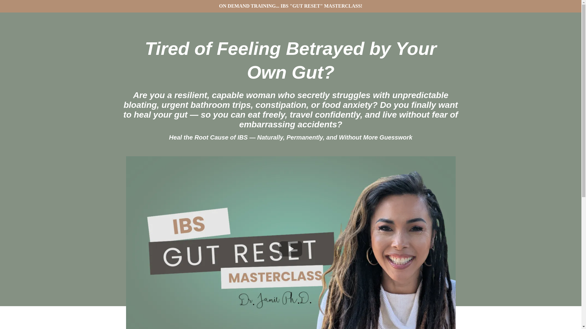 website screenshot of https://gutresetmasterclass.com/