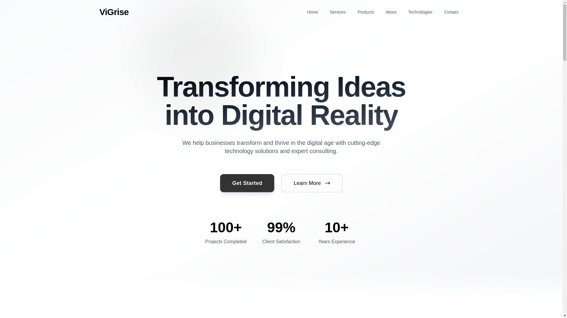 website screenshot of https://vigrise.pages.dev/