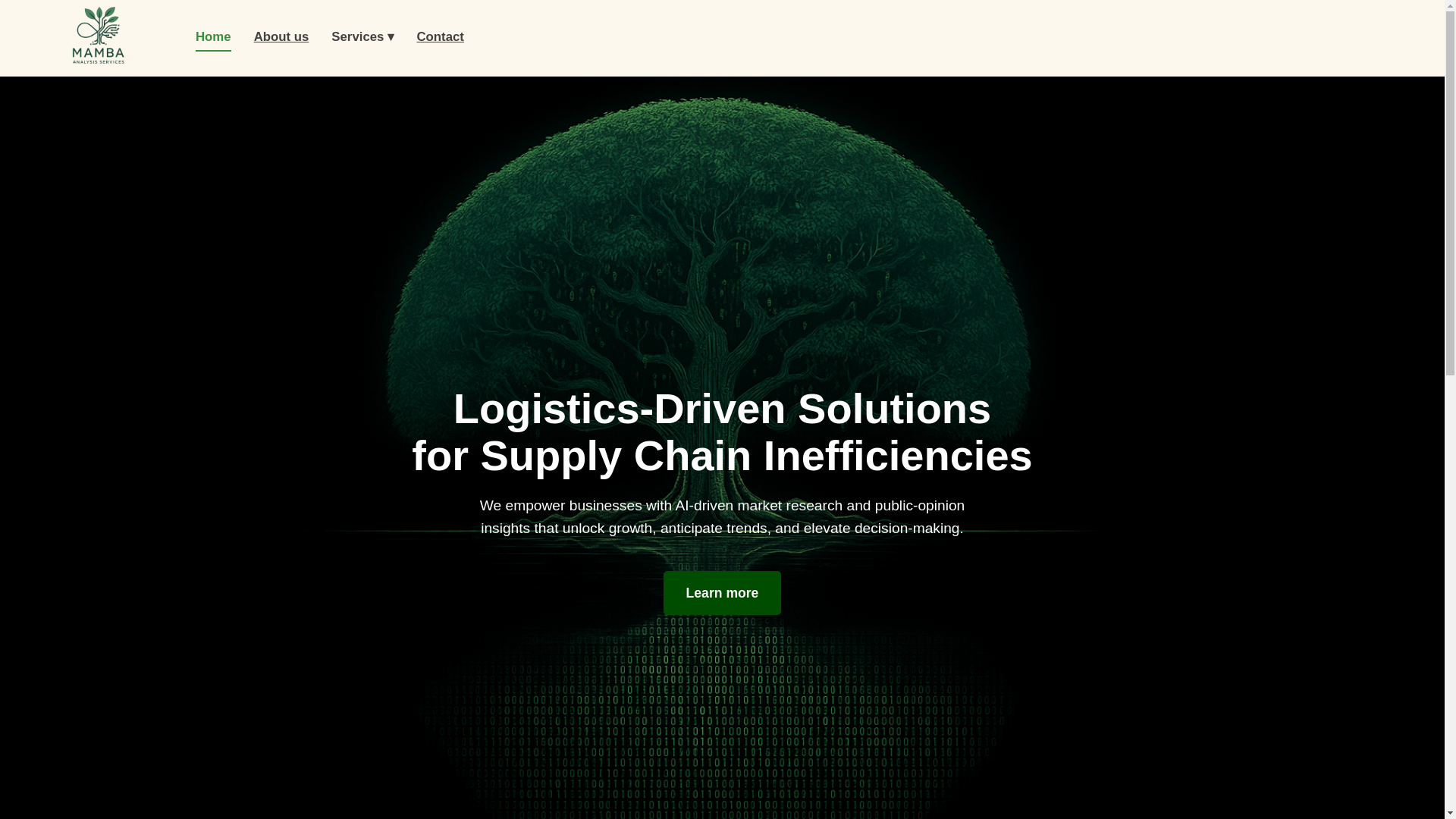 website screenshot of https://mambaanalysisservices2.pages.dev/