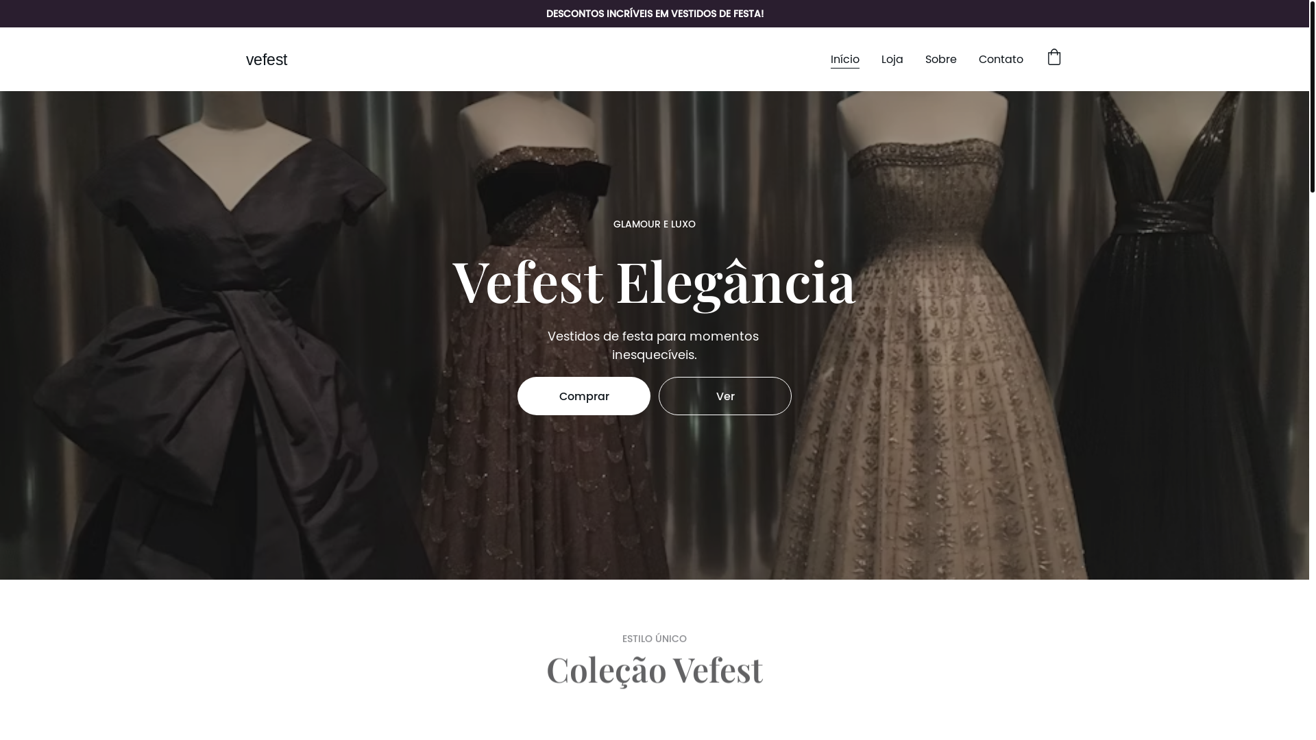 website screenshot of https://vefest.es/