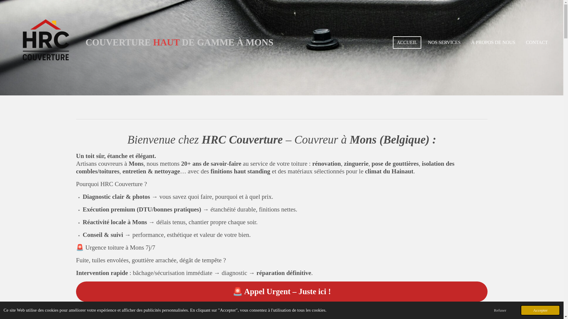 website screenshot of https://hrccouverture.com/