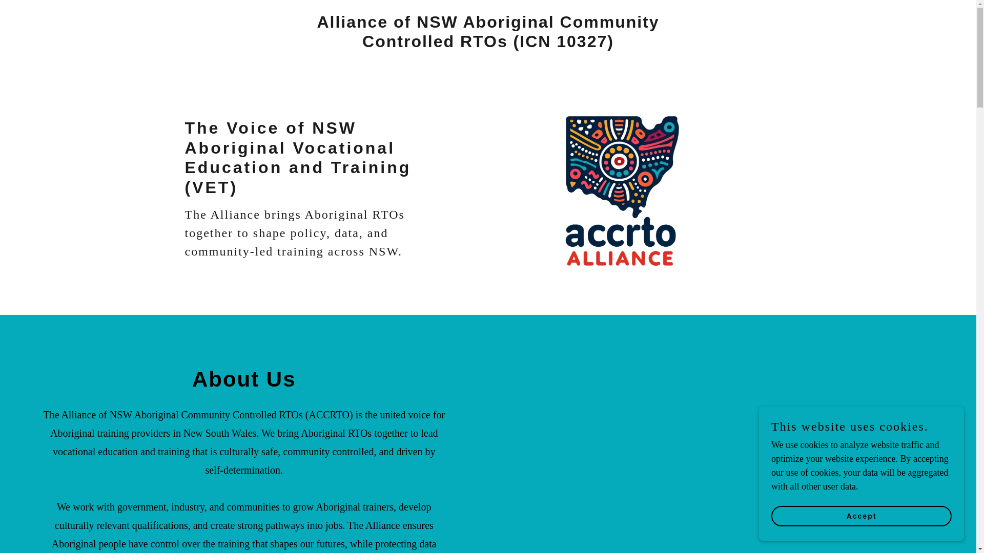 website screenshot of https://accrto.org/