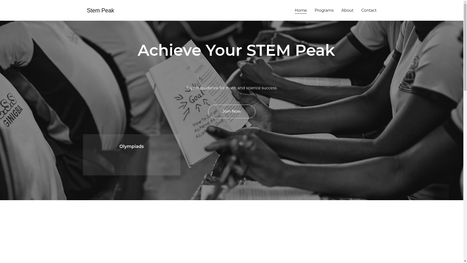 website screenshot of https://stempeak.ch/