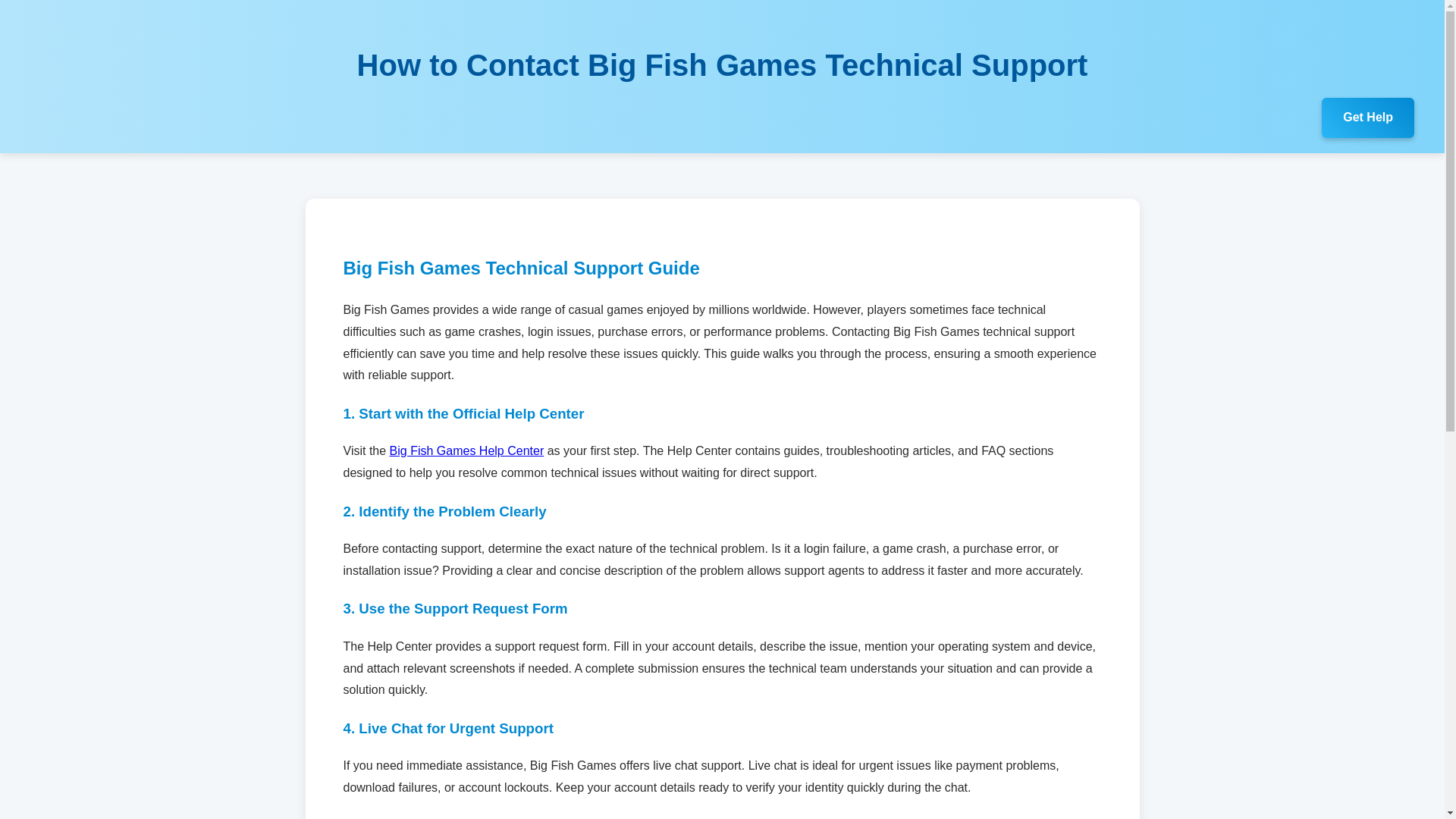 website screenshot of https://bigfishgamestechnicalsupport.pages.dev/