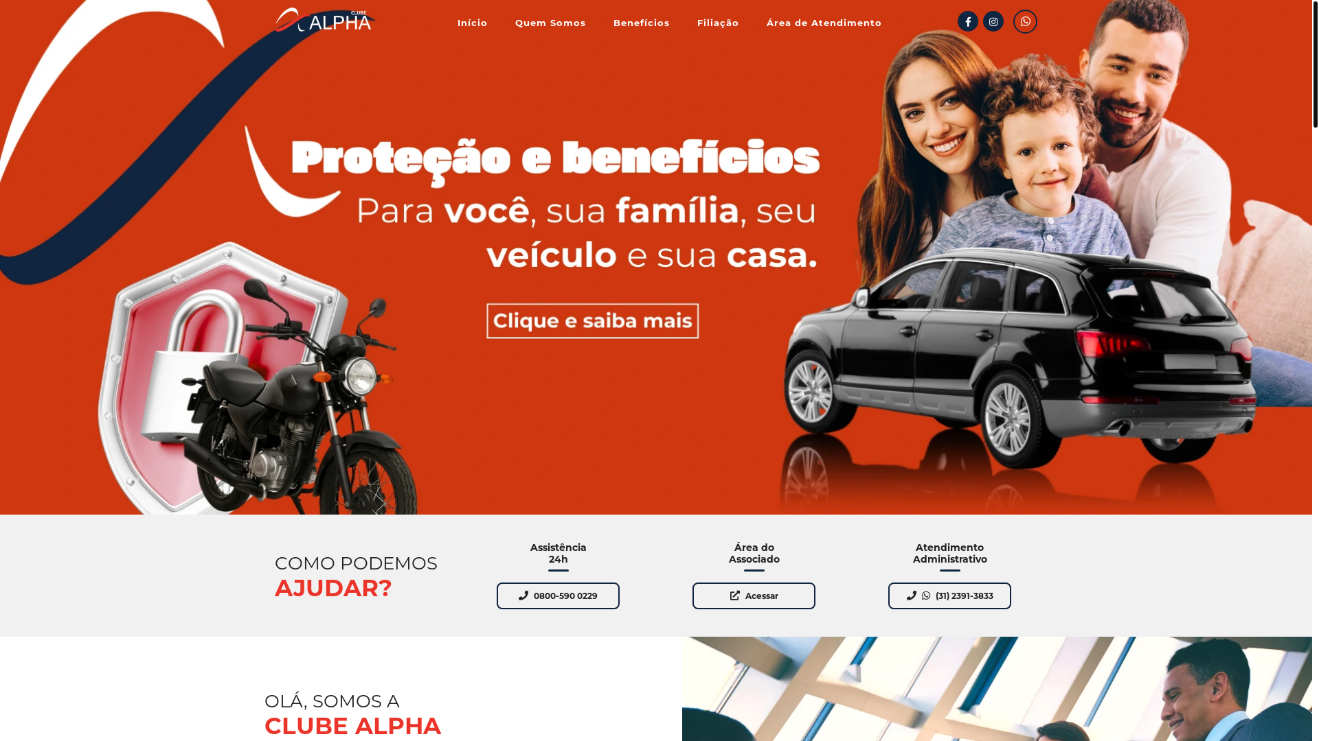 website screenshot of https://alphappm.com.br/
