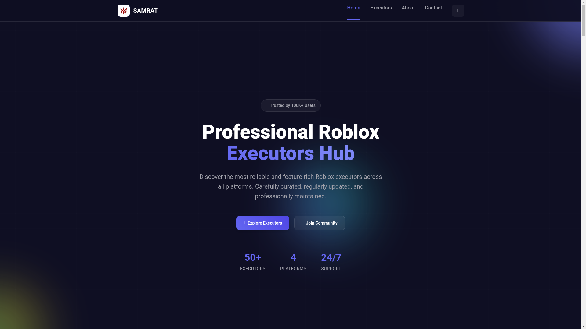 website screenshot of https://executors-samrat.vercel.app/