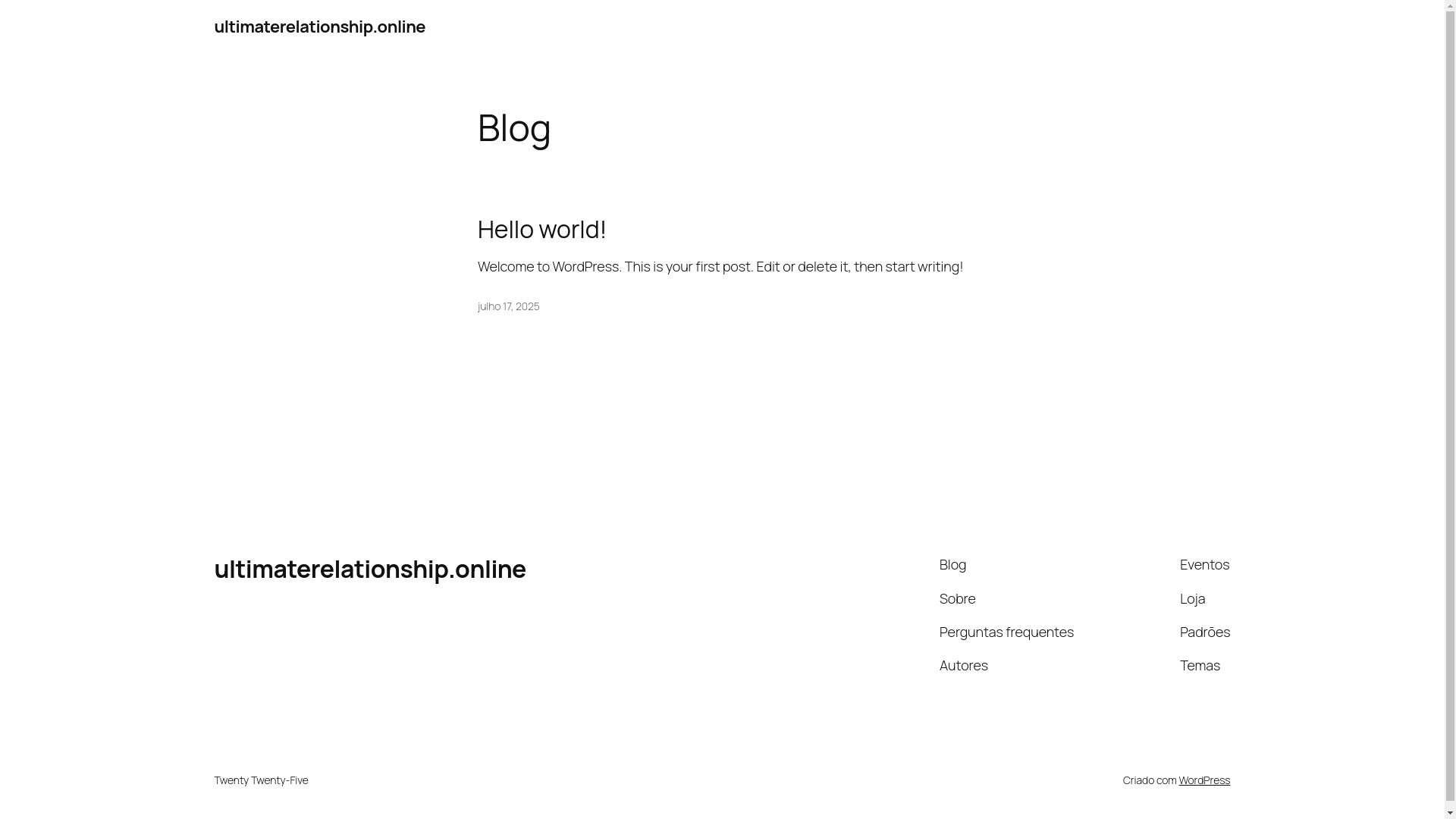 website screenshot of https://ultimaterelationship.online/
