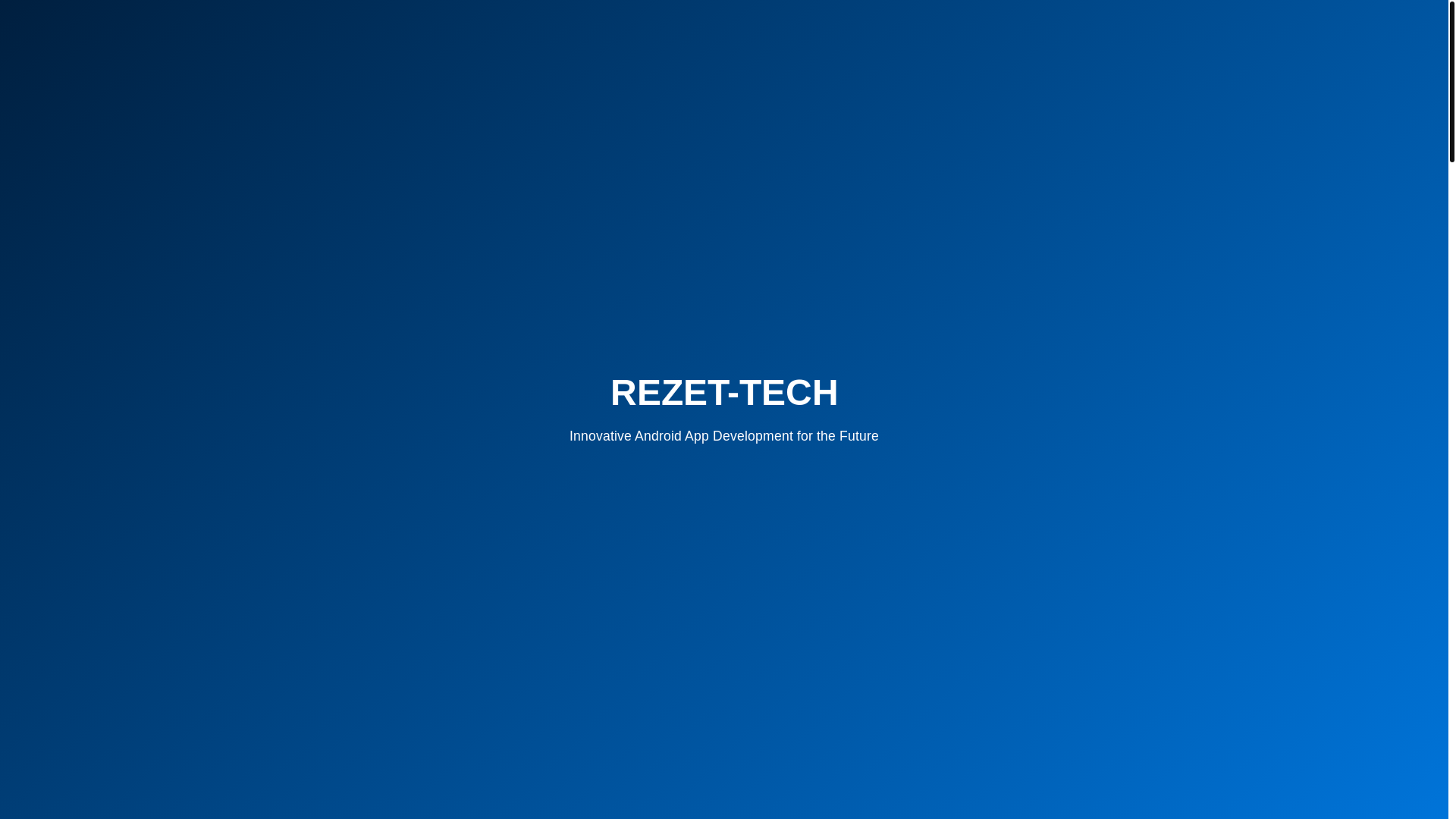website screenshot of https://rezet-tech.uno/