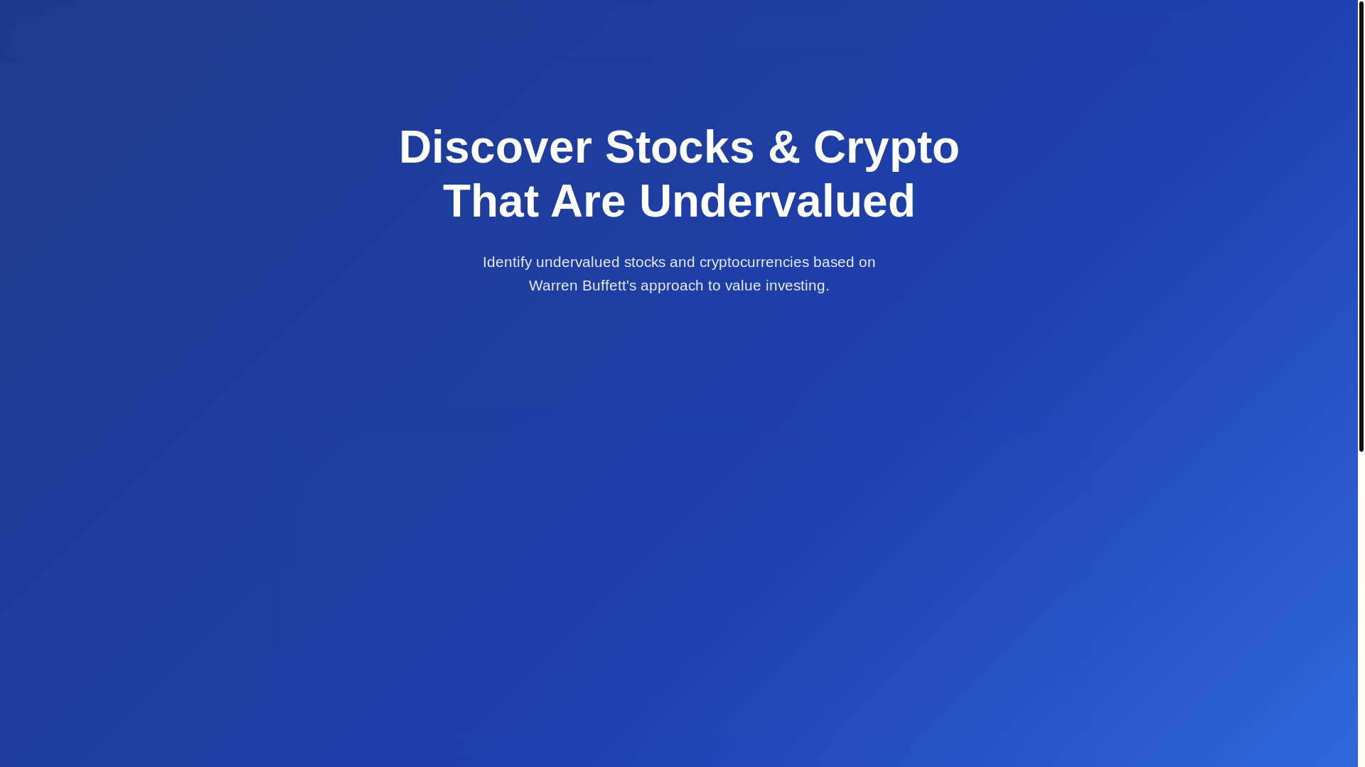 website screenshot of https://undervaluedco.com/