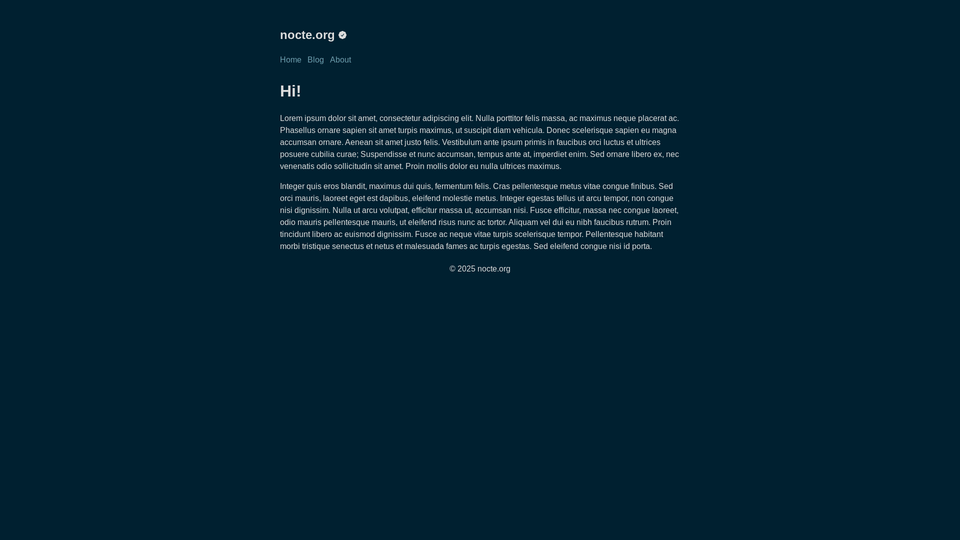 website screenshot of https://nocte.pages.dev/