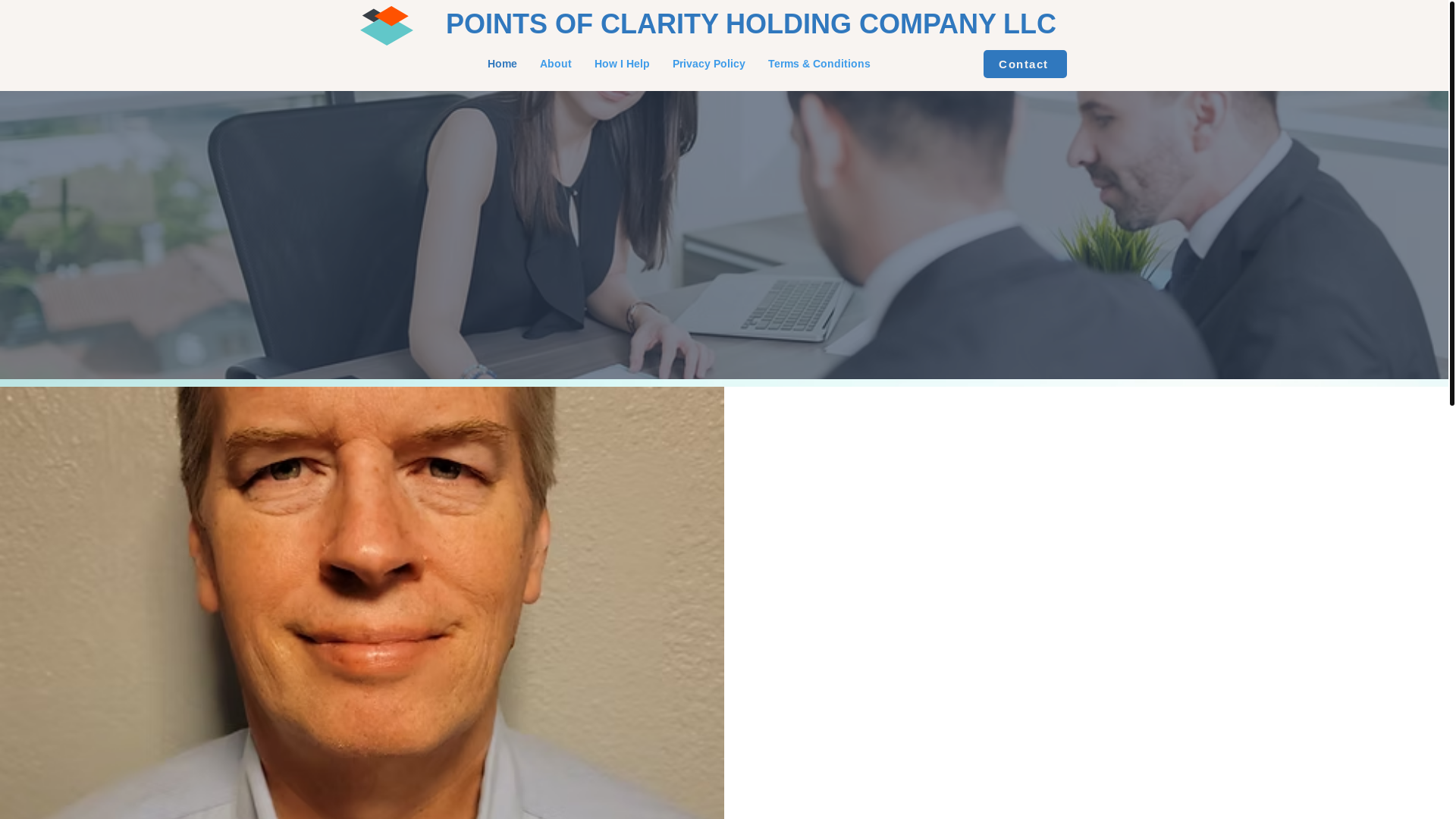 website screenshot of https://pointsofclarityholdingcompany.net/
